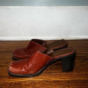 Vintage slide on heels